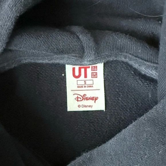 Disney Black Long Hoodie with Character Detail - Picture 3 of 4